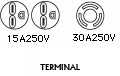 15A250V, 30A250V Terminal
